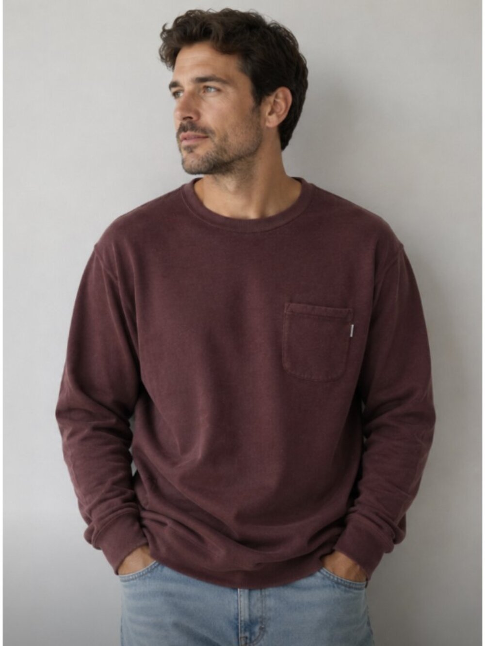 VUORI Jeffreys Pullover Sweatshirt in Burgundy XL Casual Travel Lounge Comfort